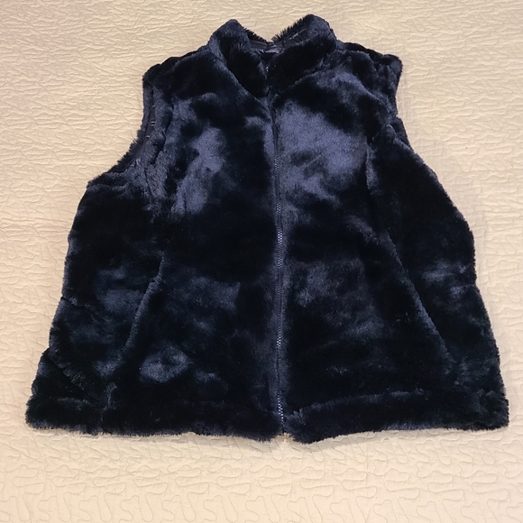 Nicole Miller reversible faux fur bubble vest size M - Picture 7 of 8
